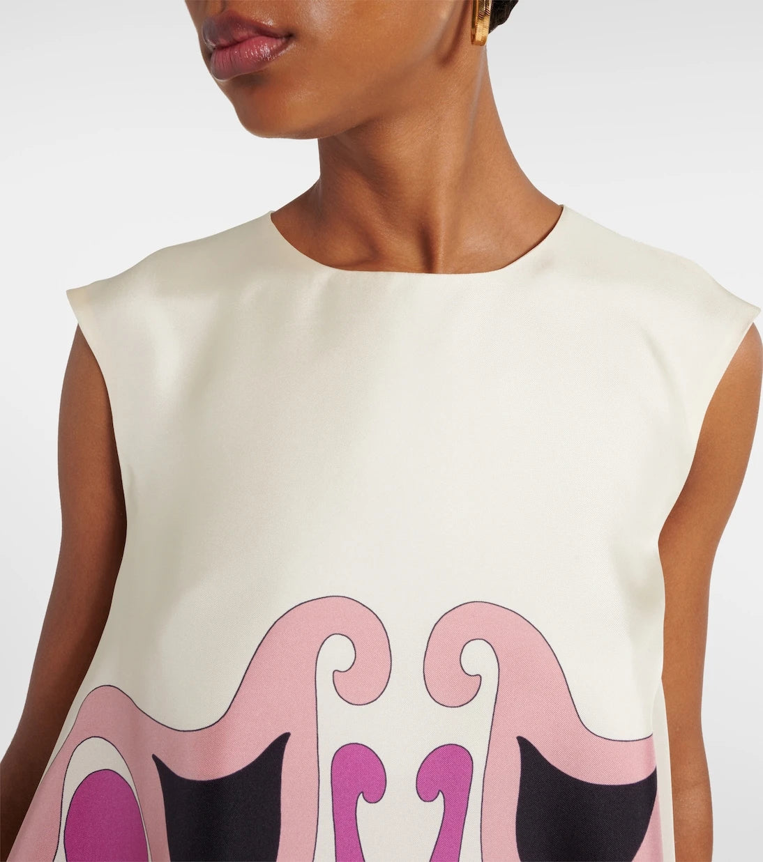 La DoubleJ - San Carlo printed silk twill top