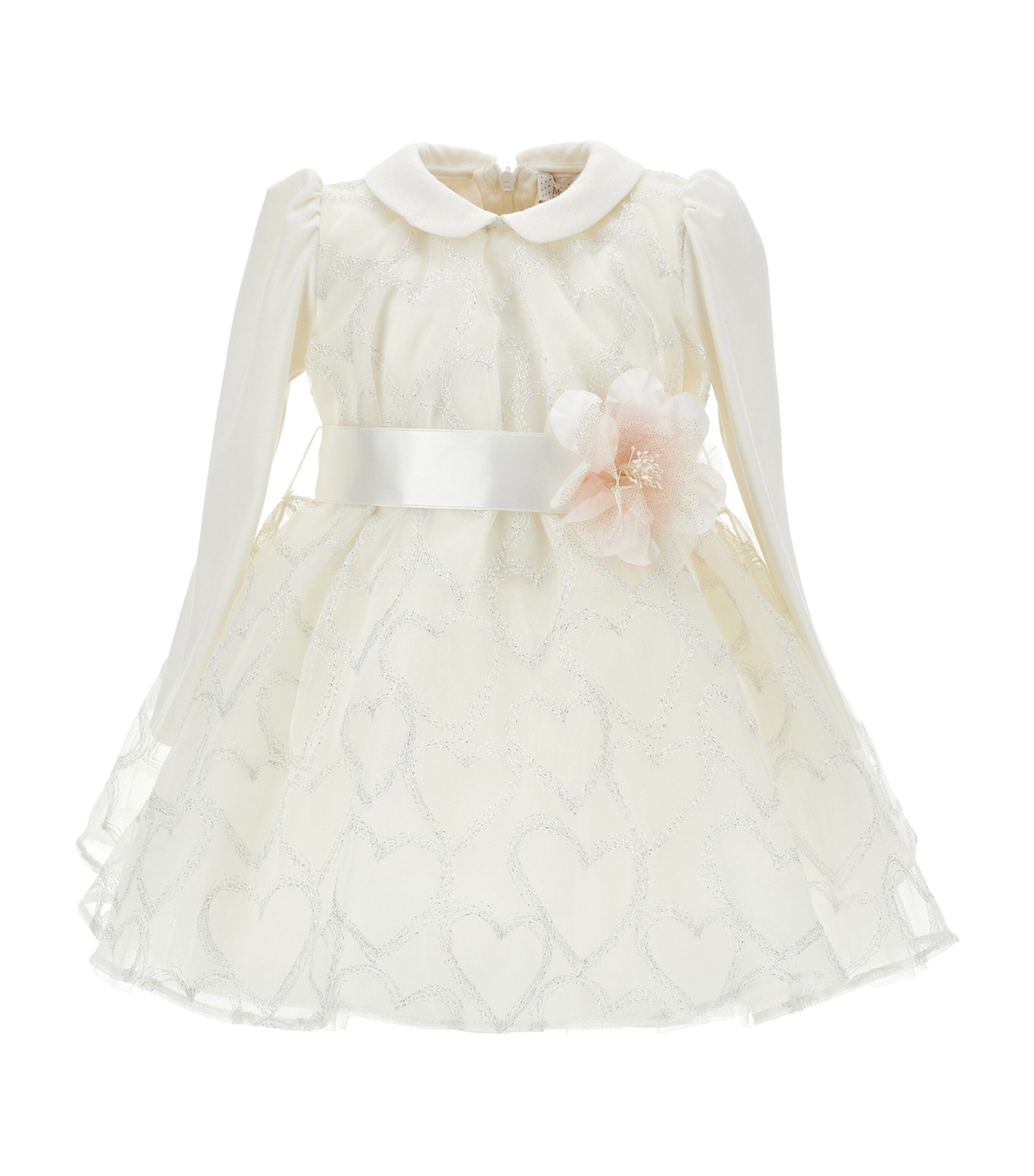 Tulle Glitter-Heart Appliqué Dress (3-36 Months)