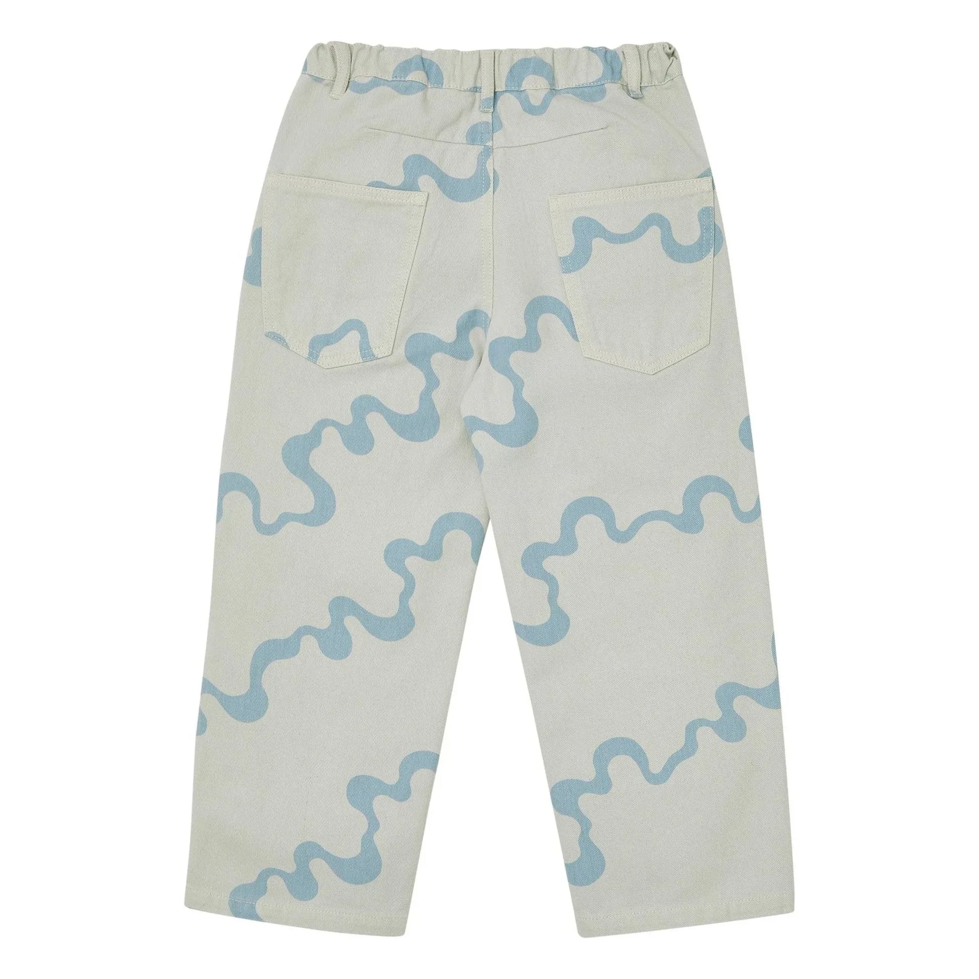 Main Story - Organic Cotton Abstract Jeans | Pale blue