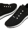 Jimmy Choo Black Embellished Veles Sneakers