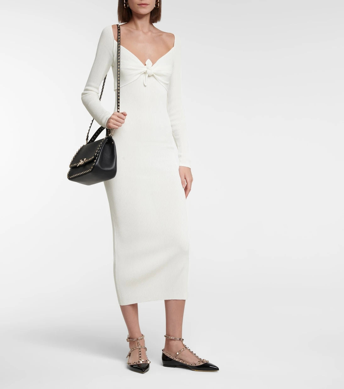 Valentino - Valentino jersey midi dress