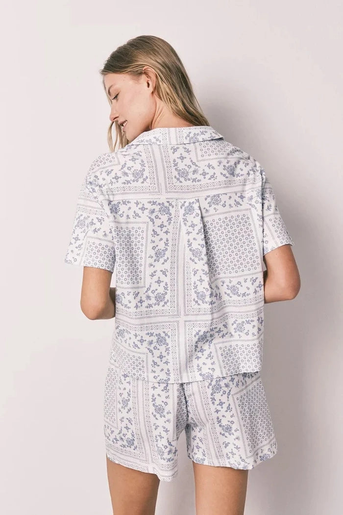 women'secret iki parçalı kadın denim pijama