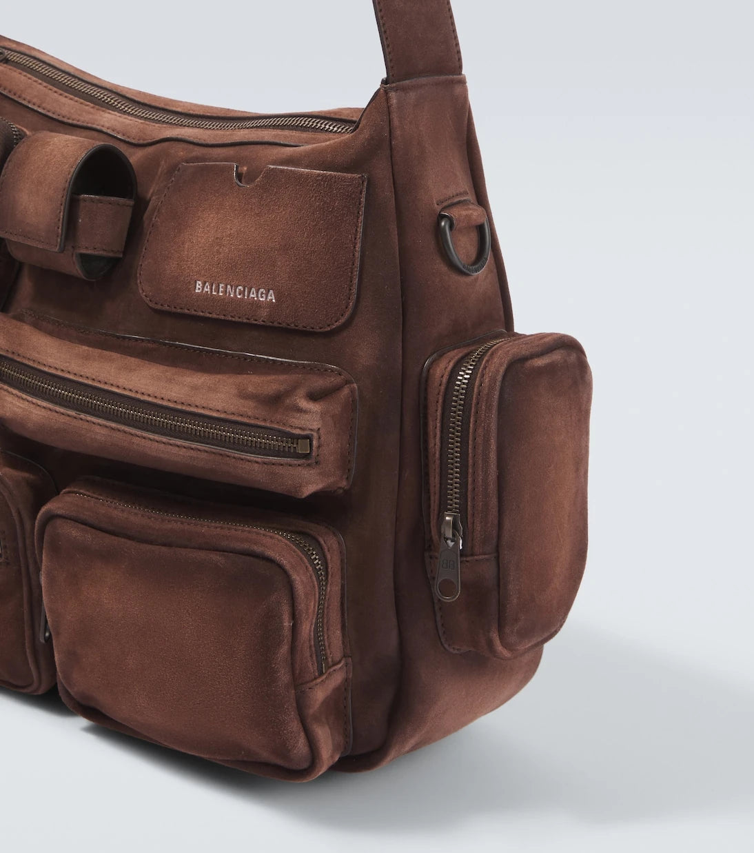 Balenciaga - Superbusy suede messenger bag