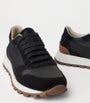 Brunello Cucinelli Black Suede Technical Running Sneakers