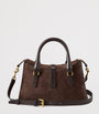 Mulberry Brown Small Suede Roxanne Top-Handle Bag