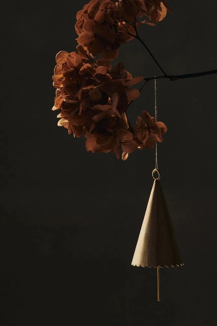 ferm LIVING Cone Bell 12 cm Noel Süsü (2 Adet)