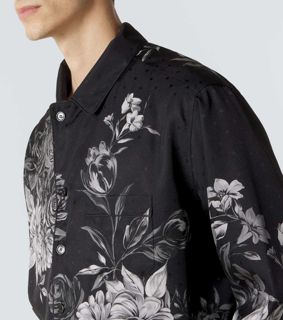 Dolce&Gabbana - Floral polka-dot silk shirt