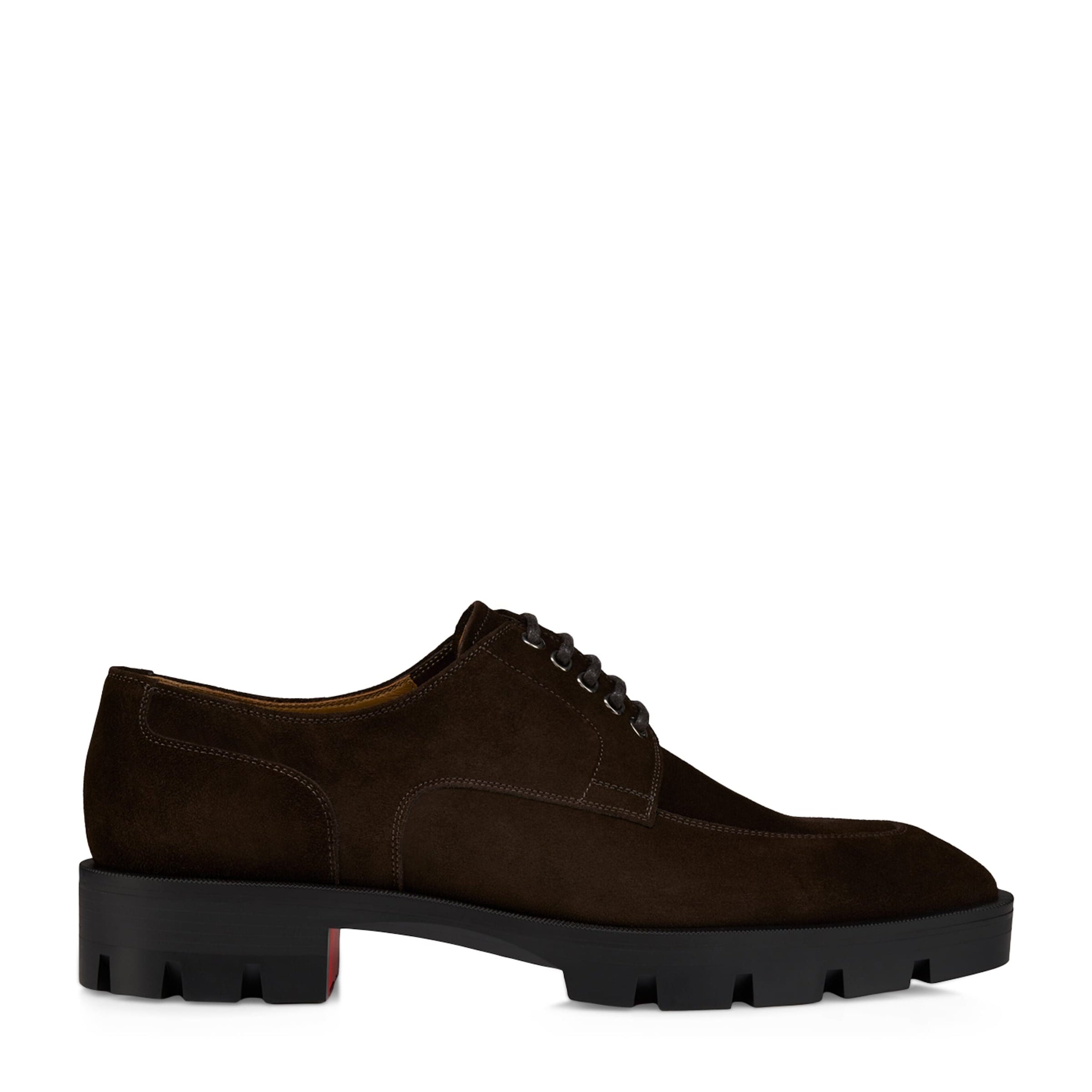Christian Louboutin Davisol Lion Suede Derby Shoes