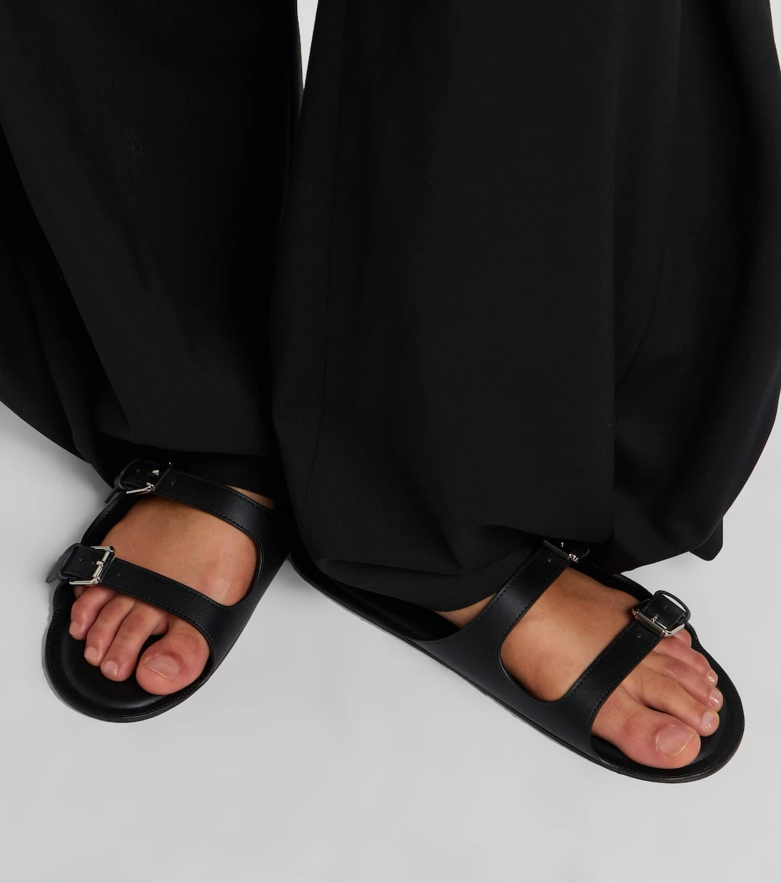 Christen - Double Belt leather sandals
