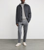 Johnstons Of Elgin Grey Cashmere Hoodie