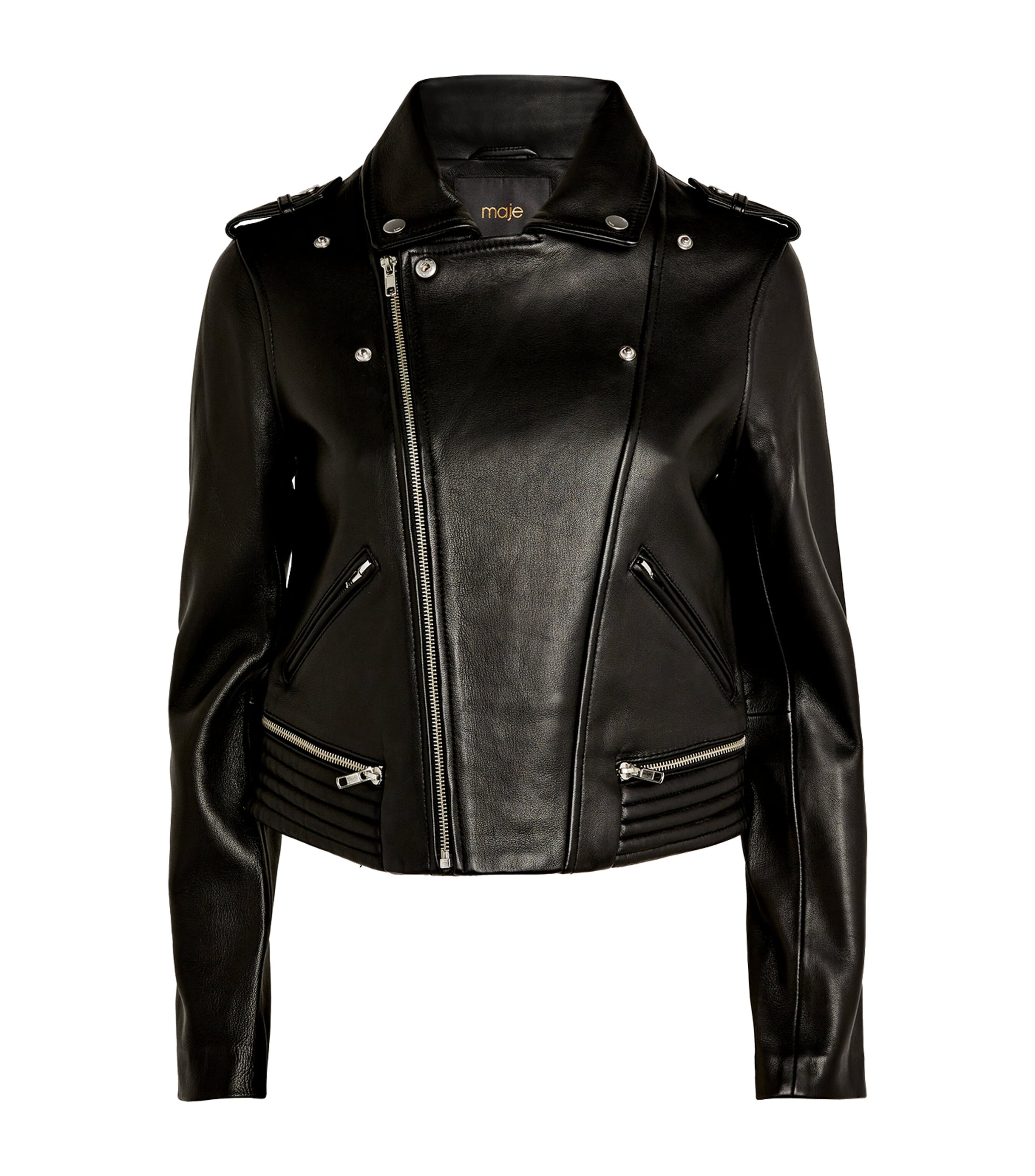 Black Leather Biker Jacket