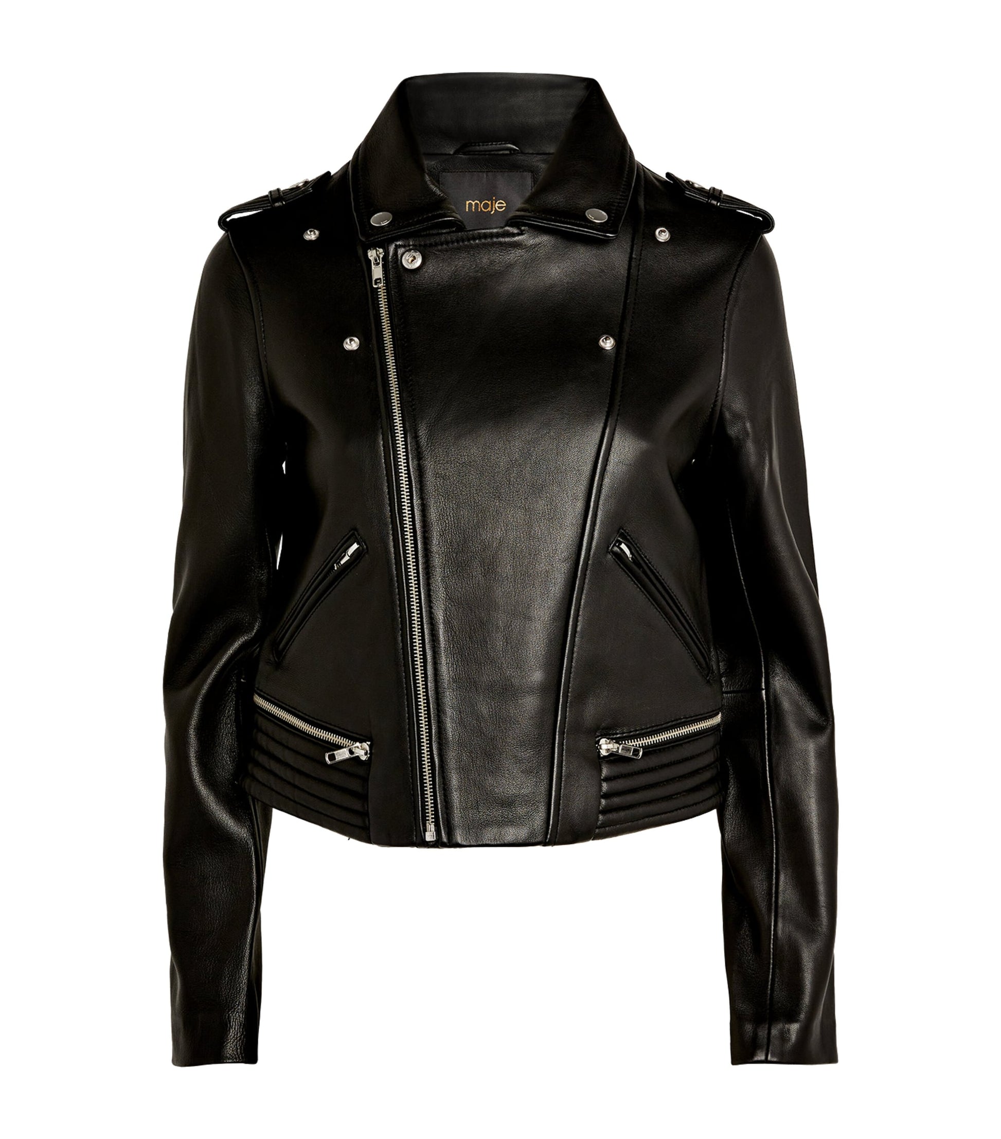 Black Leather Biker Jacket