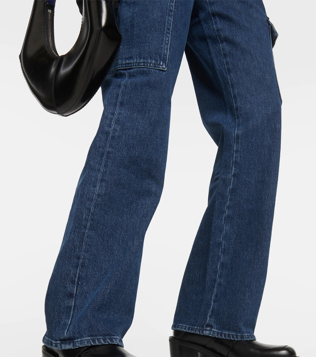 7 For All Mankind - Tess Cargo high-rise straight jeans