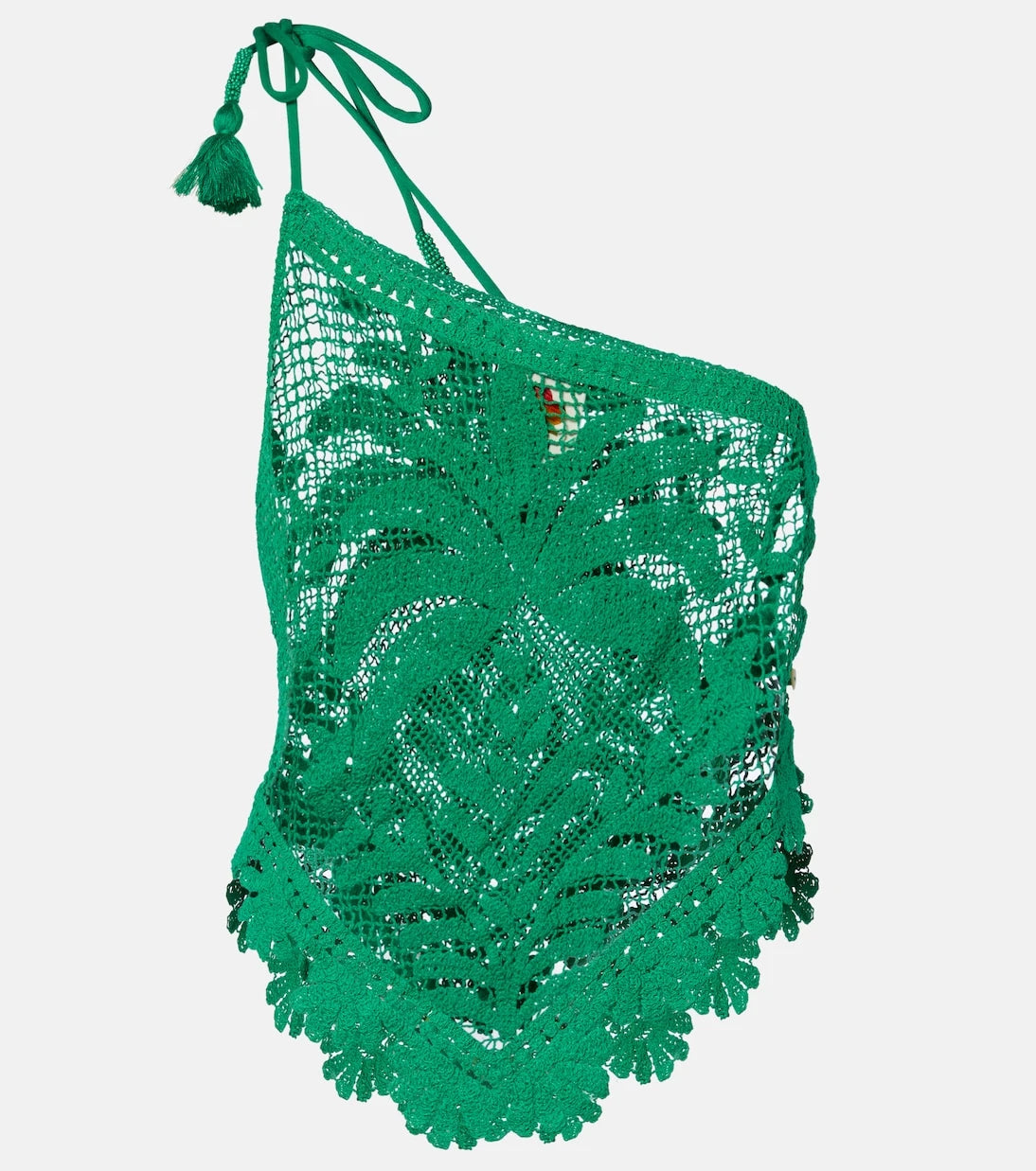 Farm Rio - Embroidered cotton crochet top
