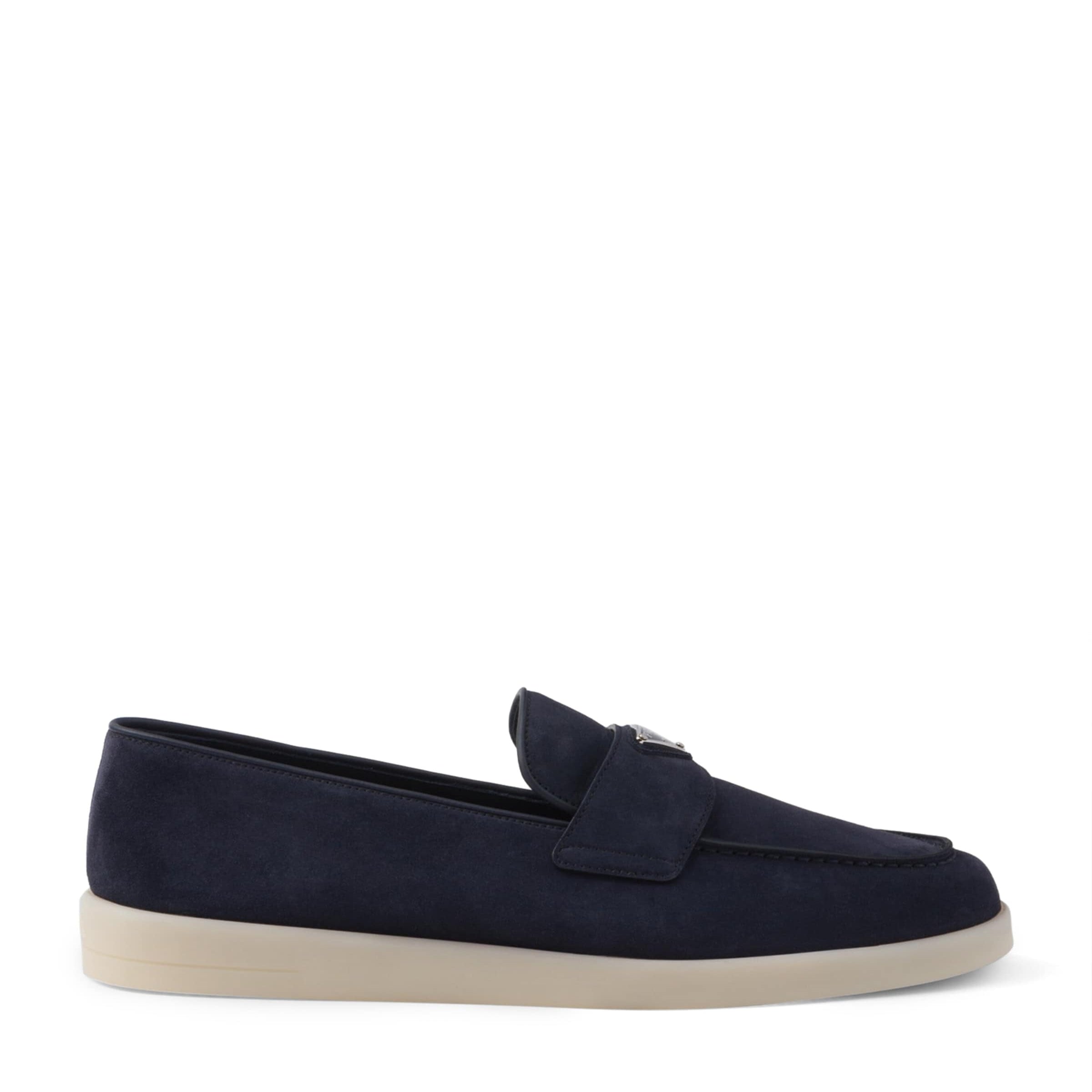 Suede Triangle Loafers