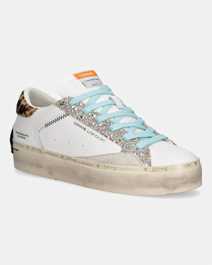 Crime London DISTRESSED PLATFORM Deri Sneaker
