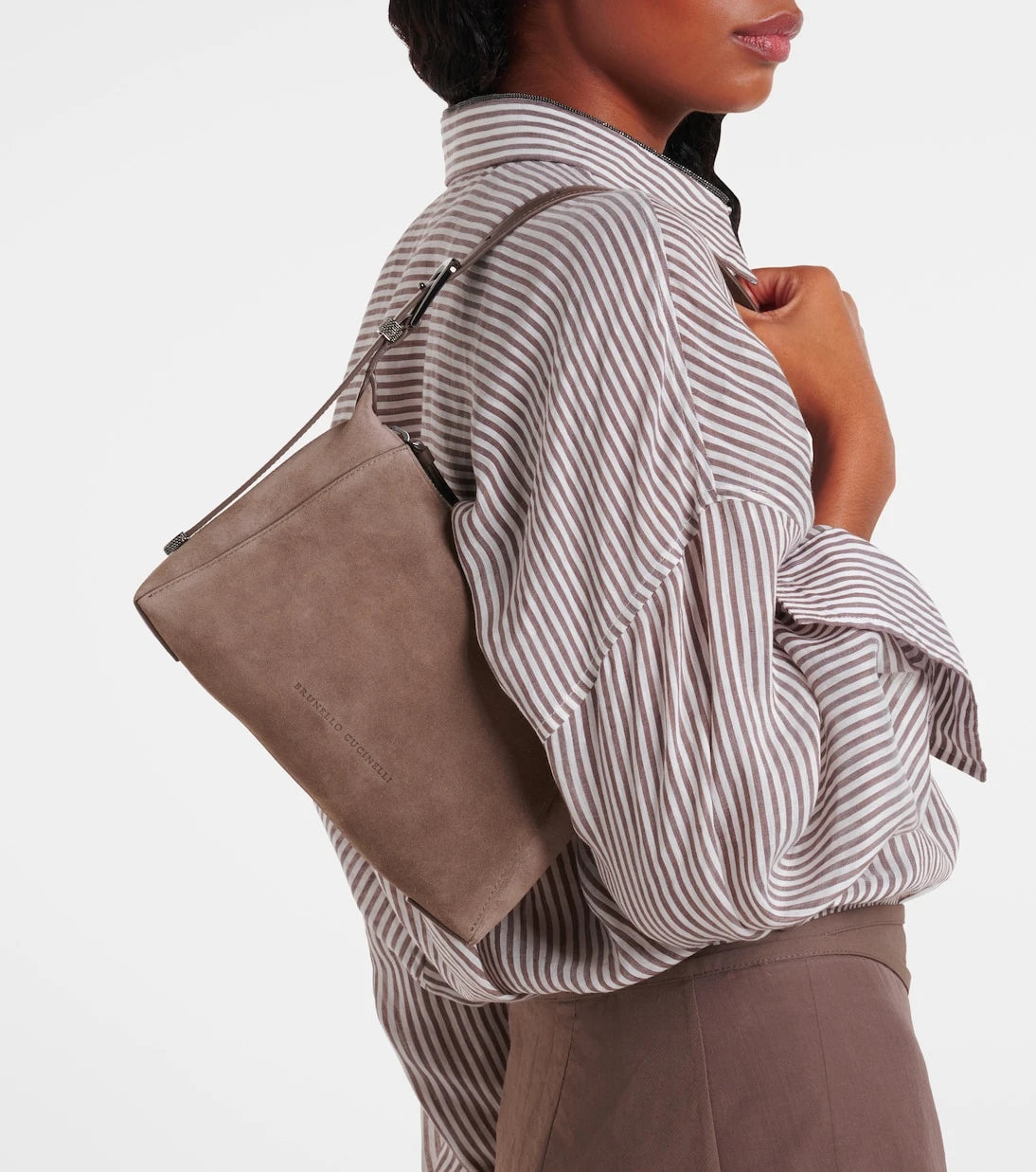 Brunello Cucinelli - Duo Small suede shoulder bag