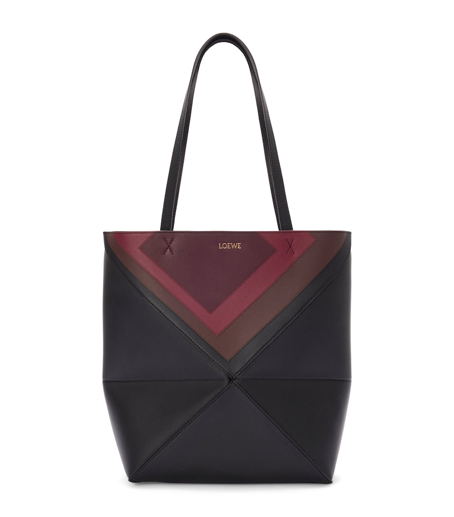 LOEWE x Albers Medium Leather Puzzle Fold Tote Bag