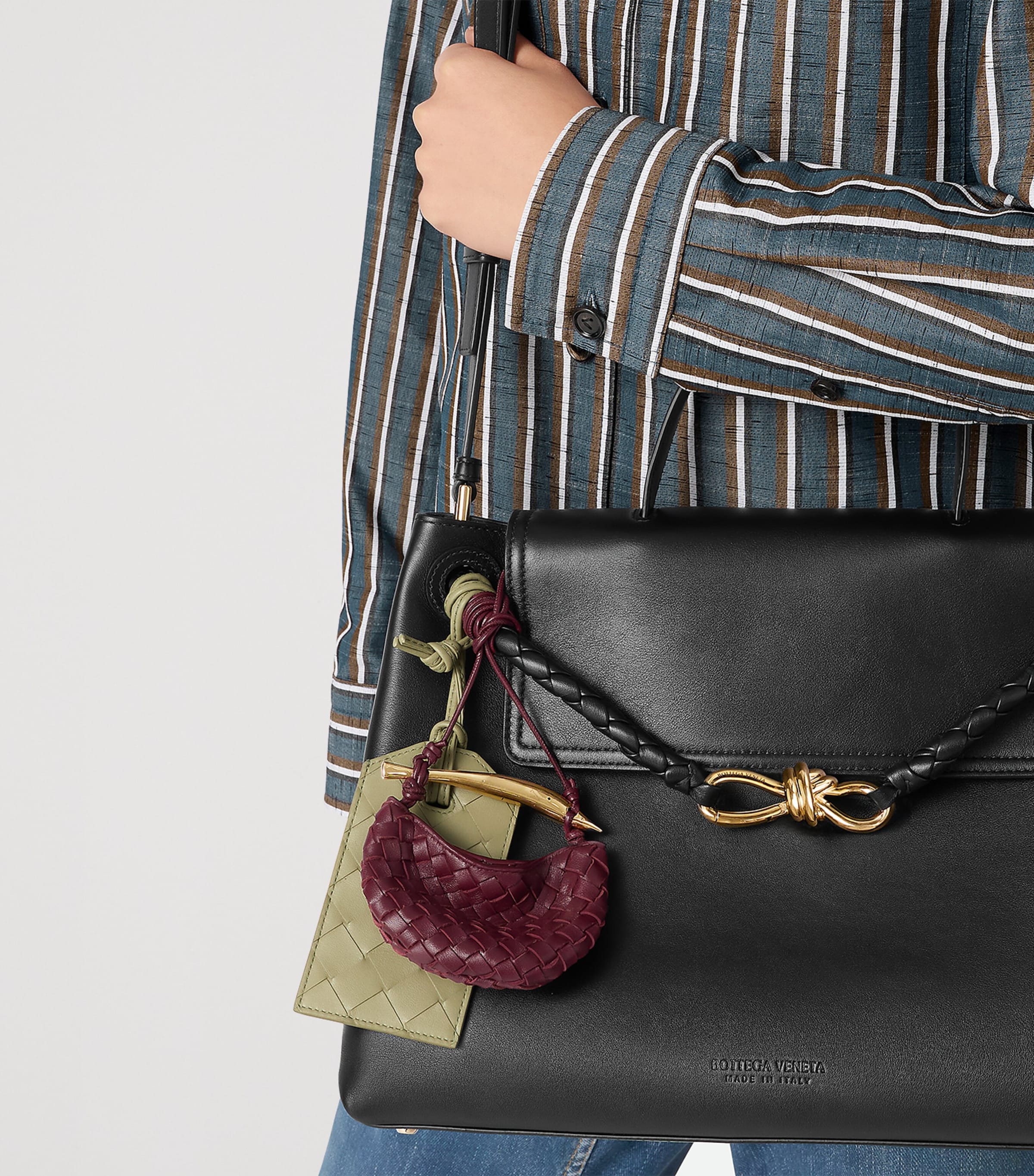 Bottega Veneta Red Mini Lambskin Sardine Cross-Body Bag