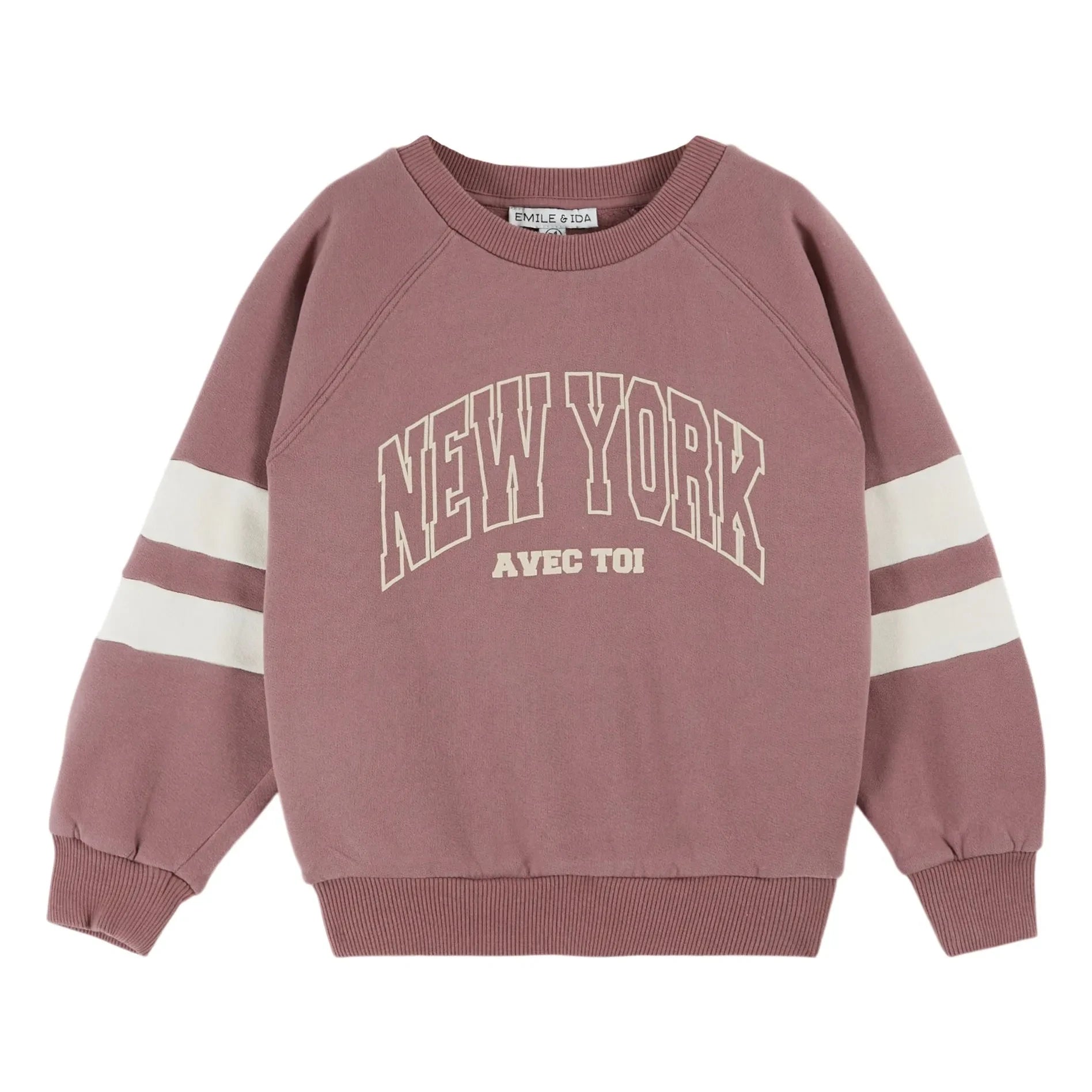 Emile et Ida - Sweat NY Organic cotton | Dark purple