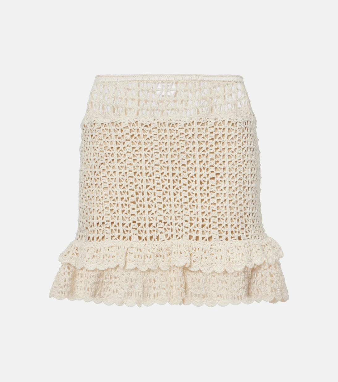 Anna Kosturova - Brigitte crochet cotton miniskirt