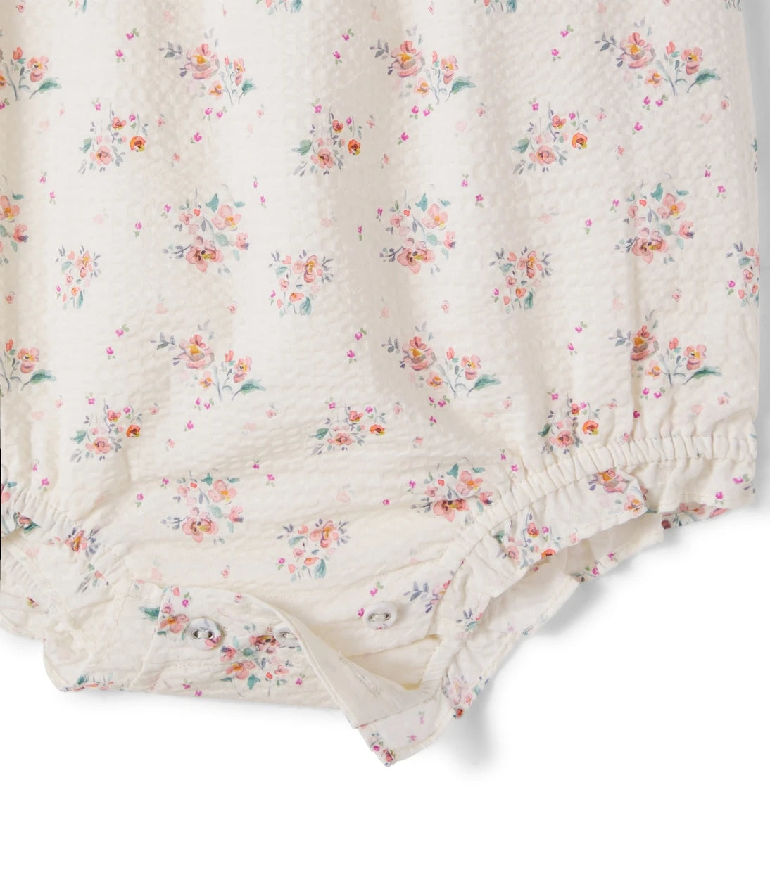 C'era Una Volta - Baby floral ruffled cotton bodysuit