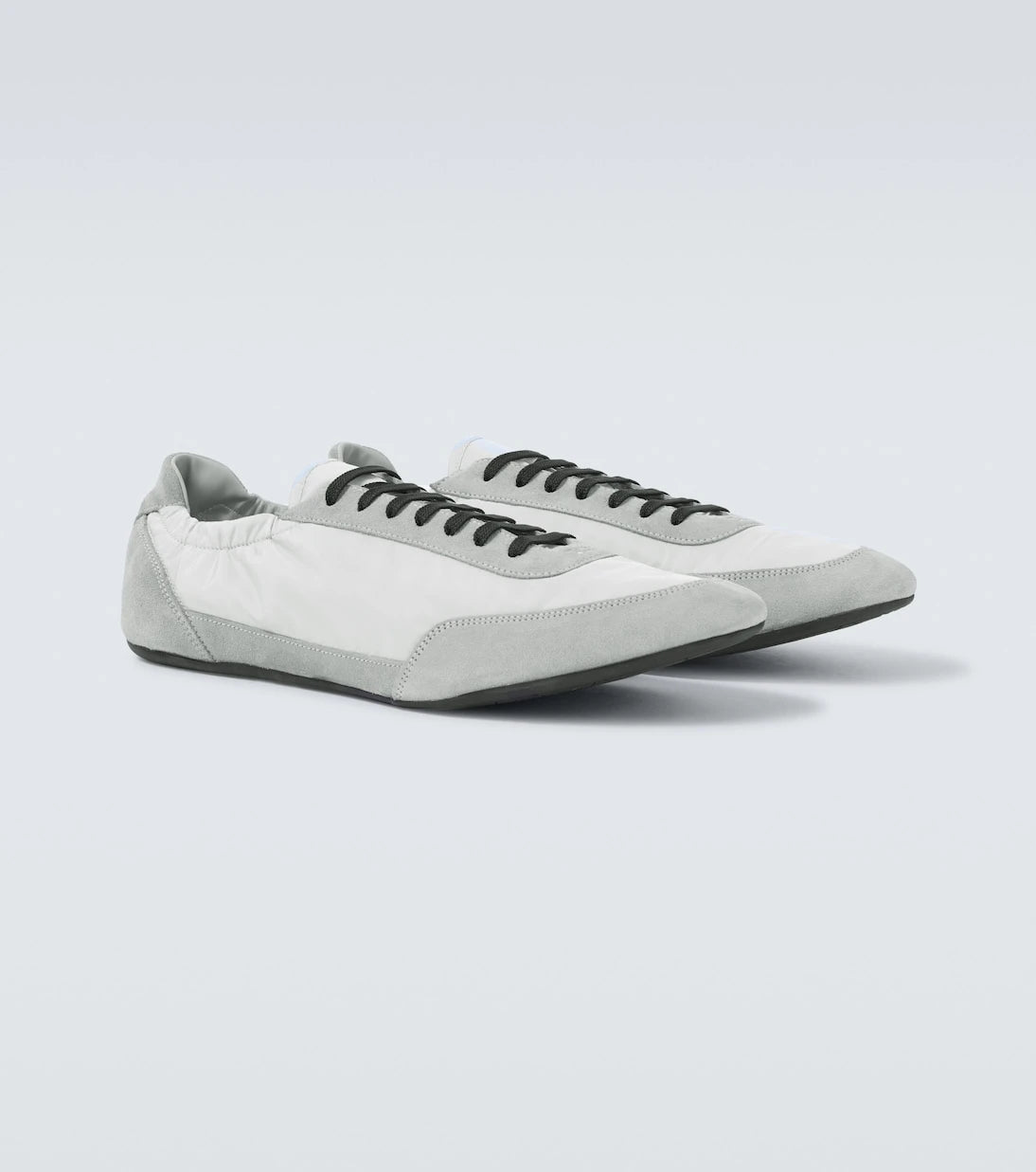 Prada - Collapse Re-Nylon and suede sneakers