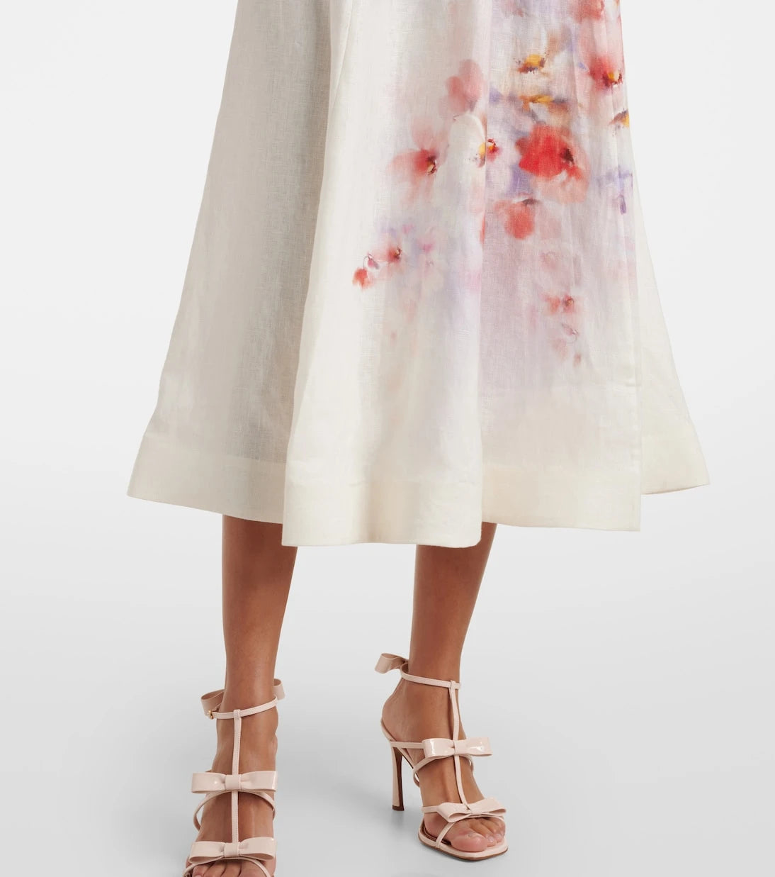Zimmermann - Crush embellished linen midi dress