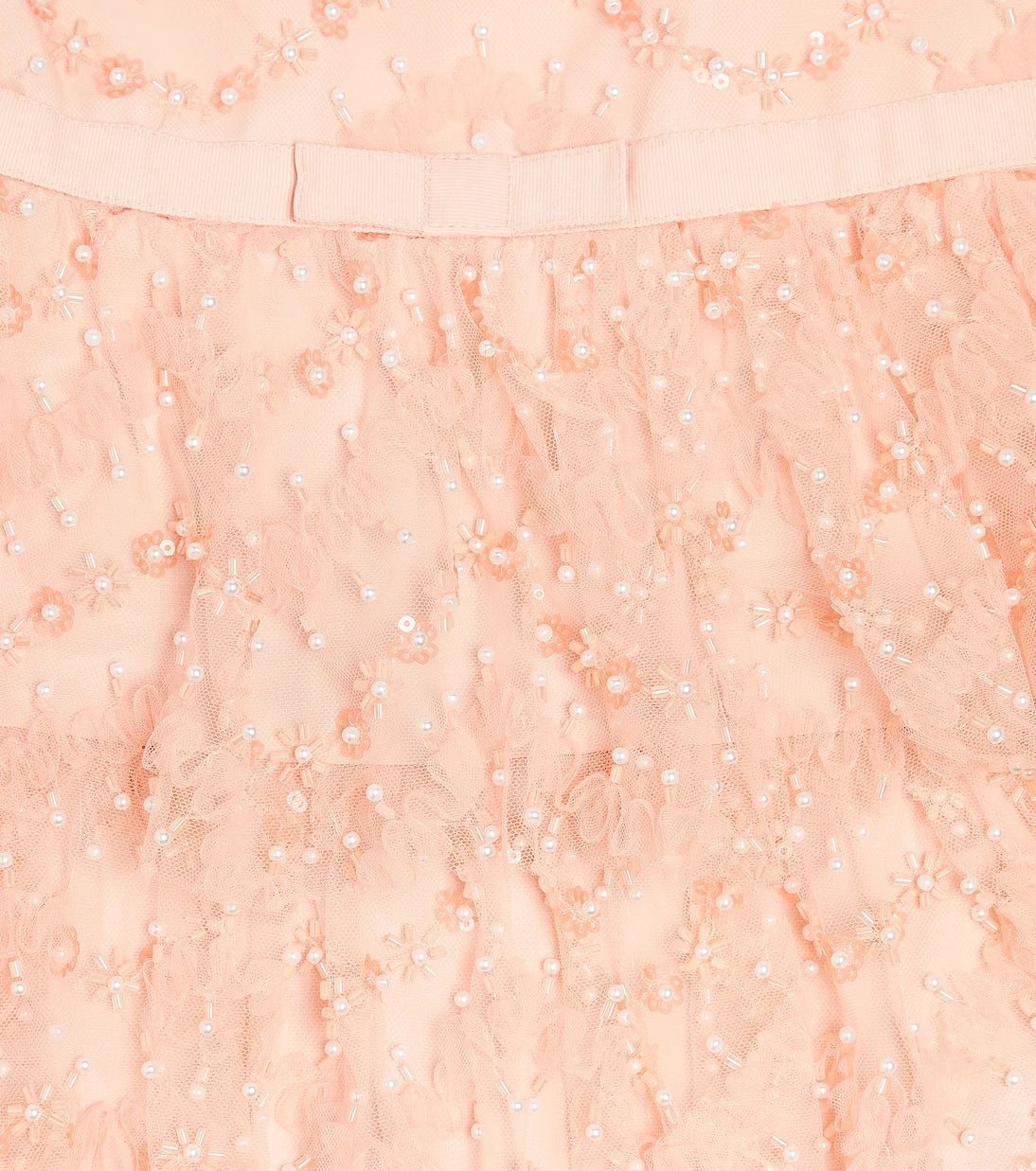 Self-Portrait Kids - Sequined tiered dress
