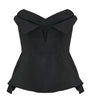 Black Strapless Corset Top