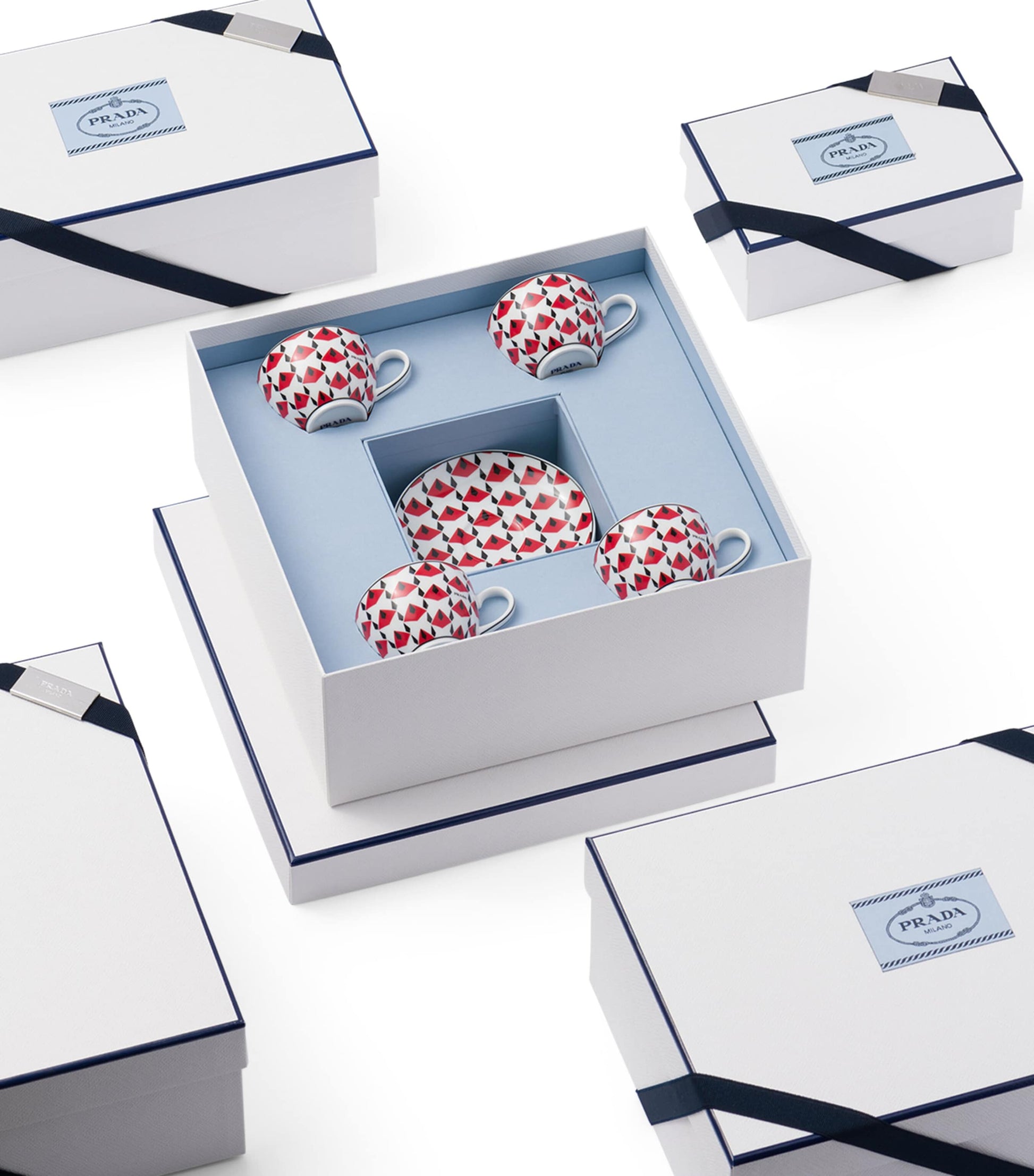 Prada Vienna Coffee Cup and Saucer (Set of 4)