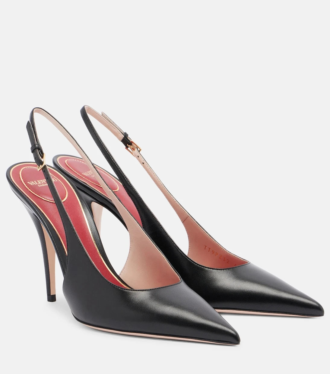 Valentino Garavani - Cuttie leather slingback pumps