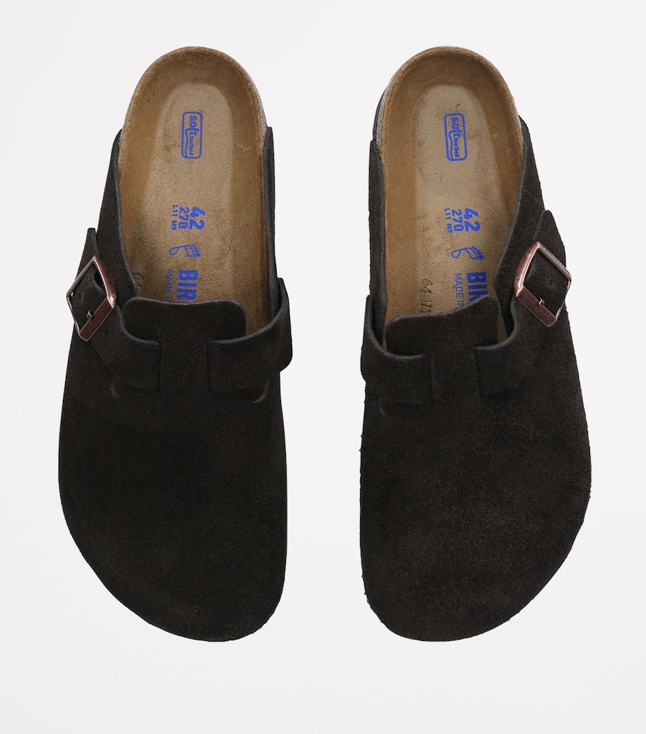Birkenstock Suede Boston Clogs