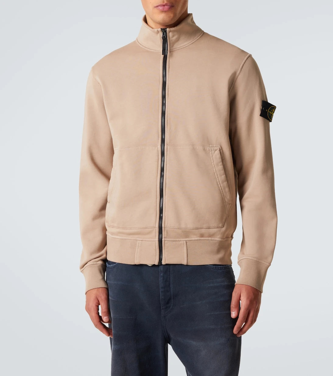 Stone Island - Compass pamuklu fermuarlı sweatshirt