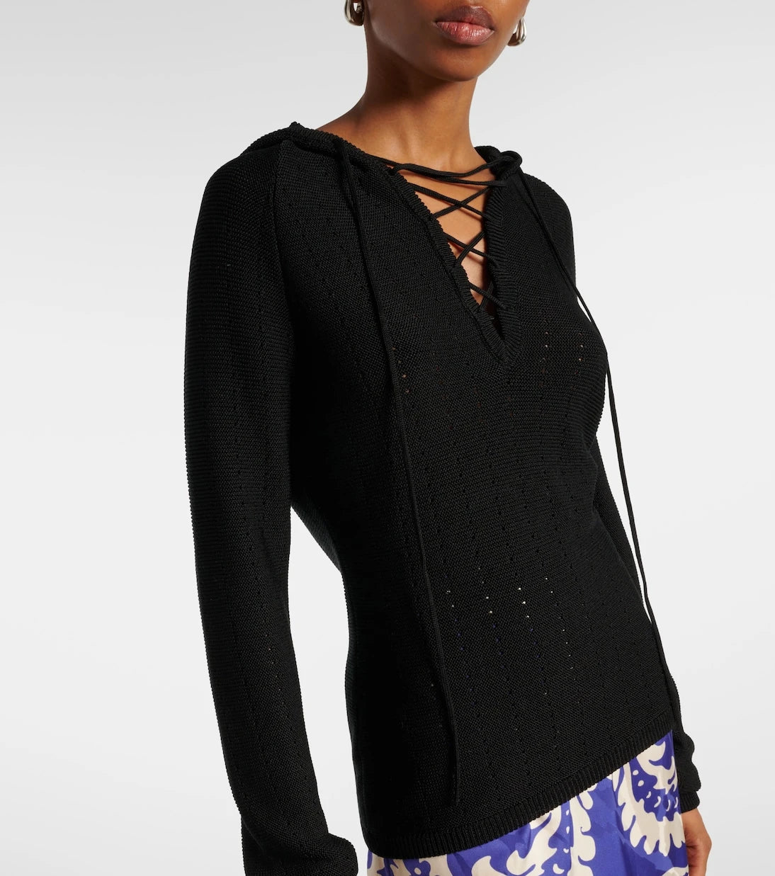 Etro - Hooded silk-blend sweater
