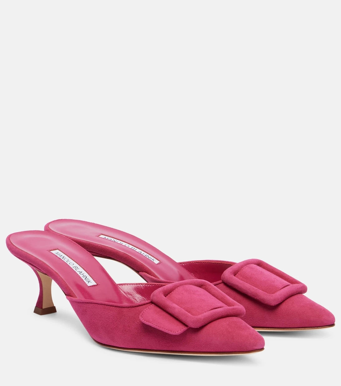 Manolo Blahnik - Maysale suede mules