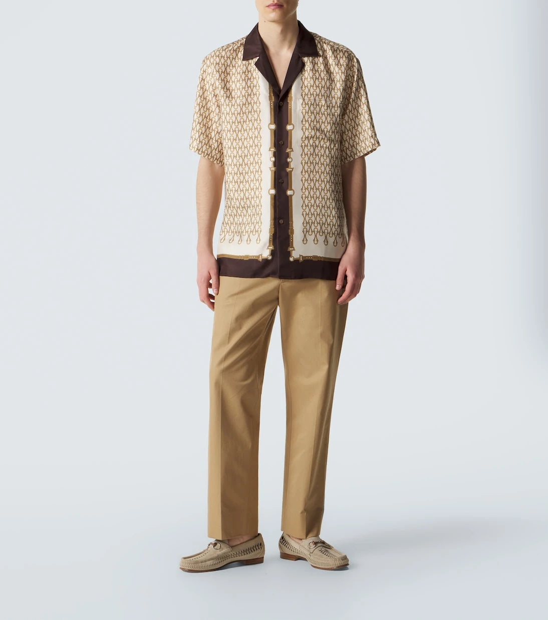 Gucci - Horsebit 1953 woven suede loafers