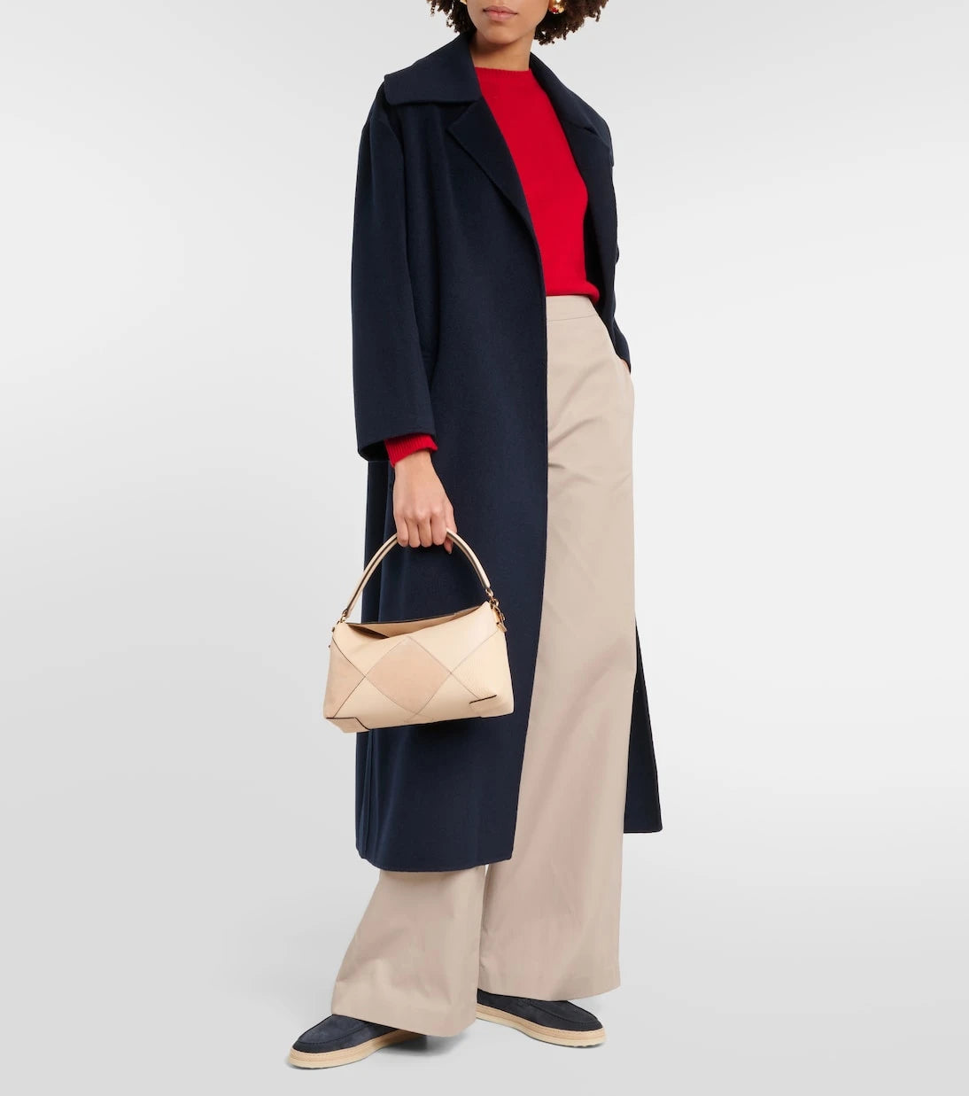 Tod's - Raffia-trimmed suede loafers