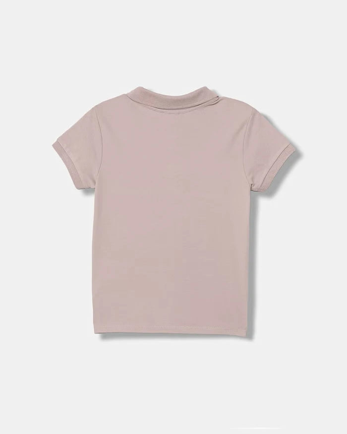 United Colors of Benetton çocuklar için yakalı tişört pamuklu elastanlı