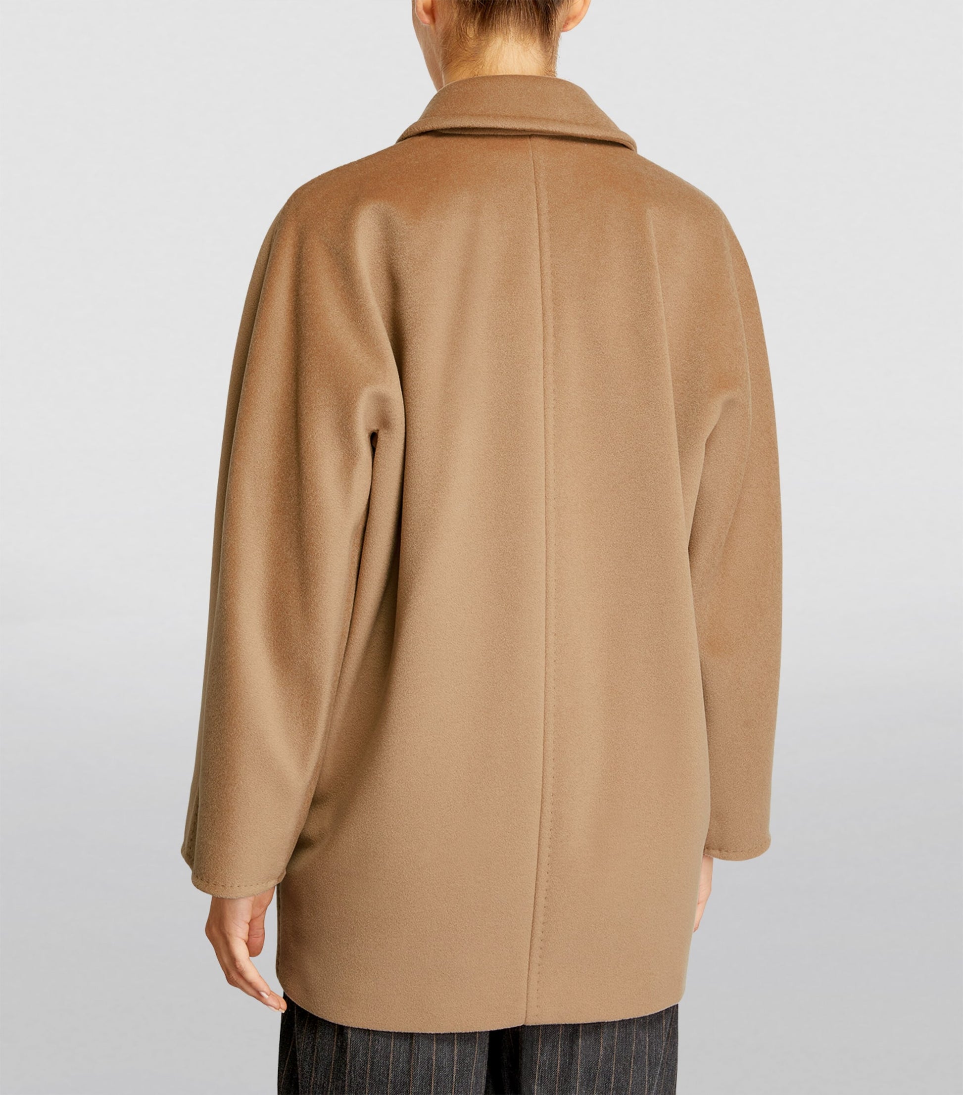 Max Mara Beige Wool-Cashmere Rebus Coat