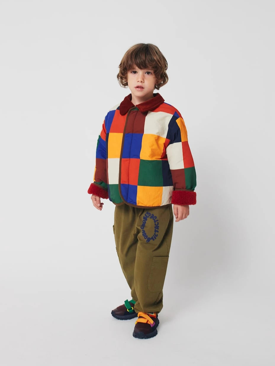 Bobo Choses - Multicolor Tiles reversible padded jacket