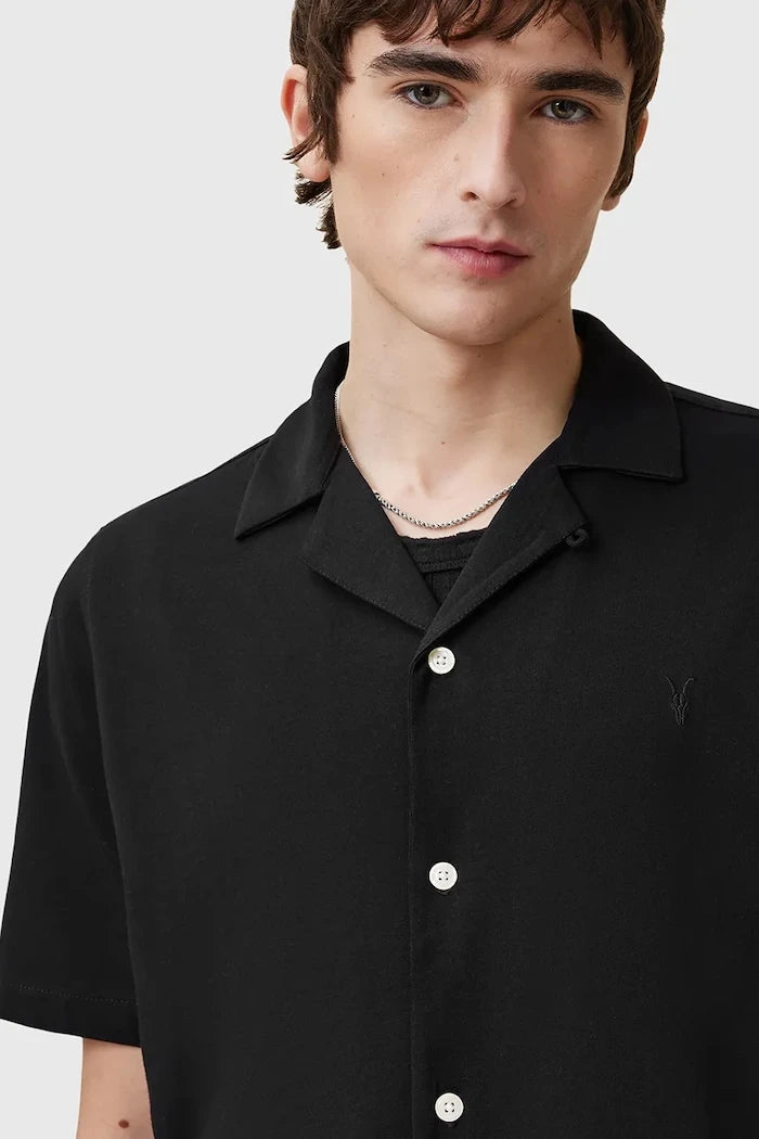 AllSaints риза мъжка от памук HUDSON