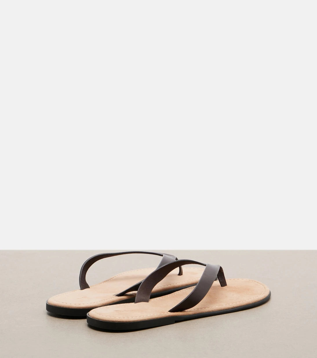 The Row - Beach leather thong sandals
