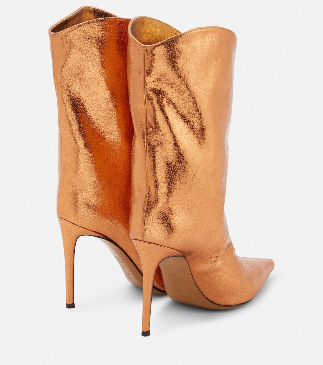 Alexandre Vauthier - Metallic leather ankle boots