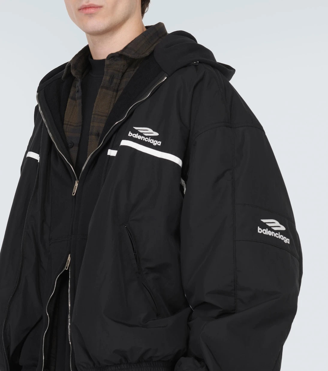 Balenciaga - 3B Sports Icon layered track jacket