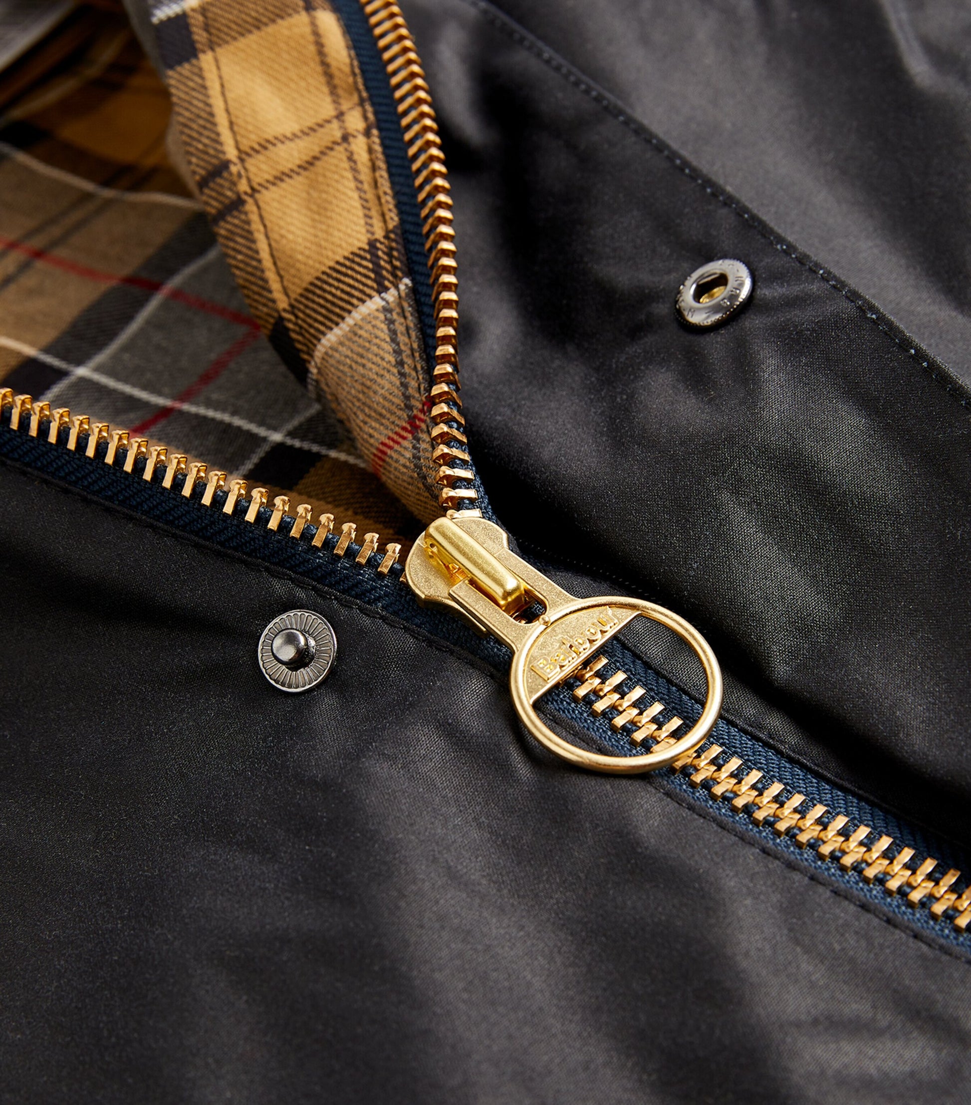 Navy Waxed Beaufort Jacket