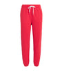 Cotton-Blend Polo Pony Sweatpants DEEP ORANGEY RED