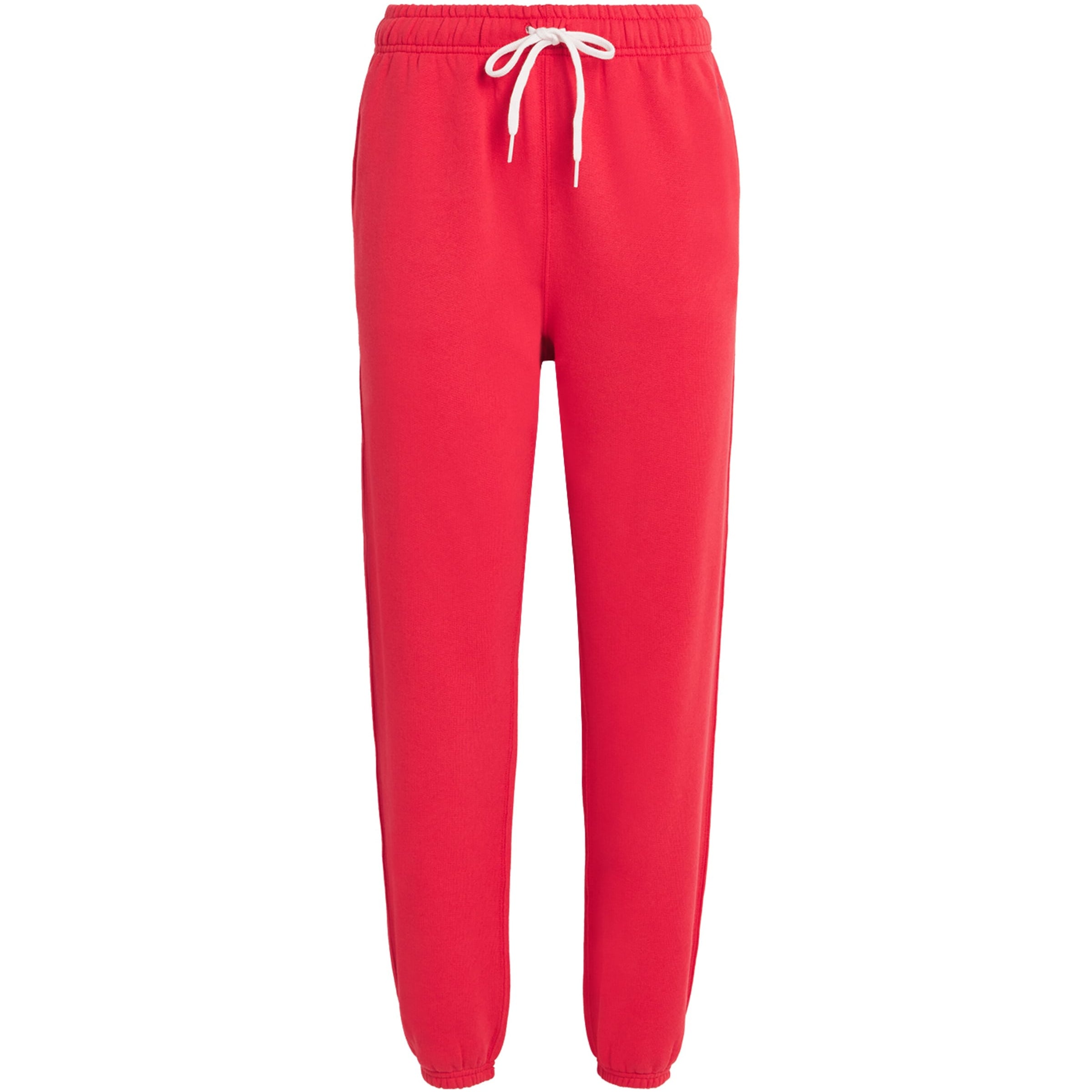 Cotton-Blend Polo Pony Sweatpants DEEP ORANGEY RED