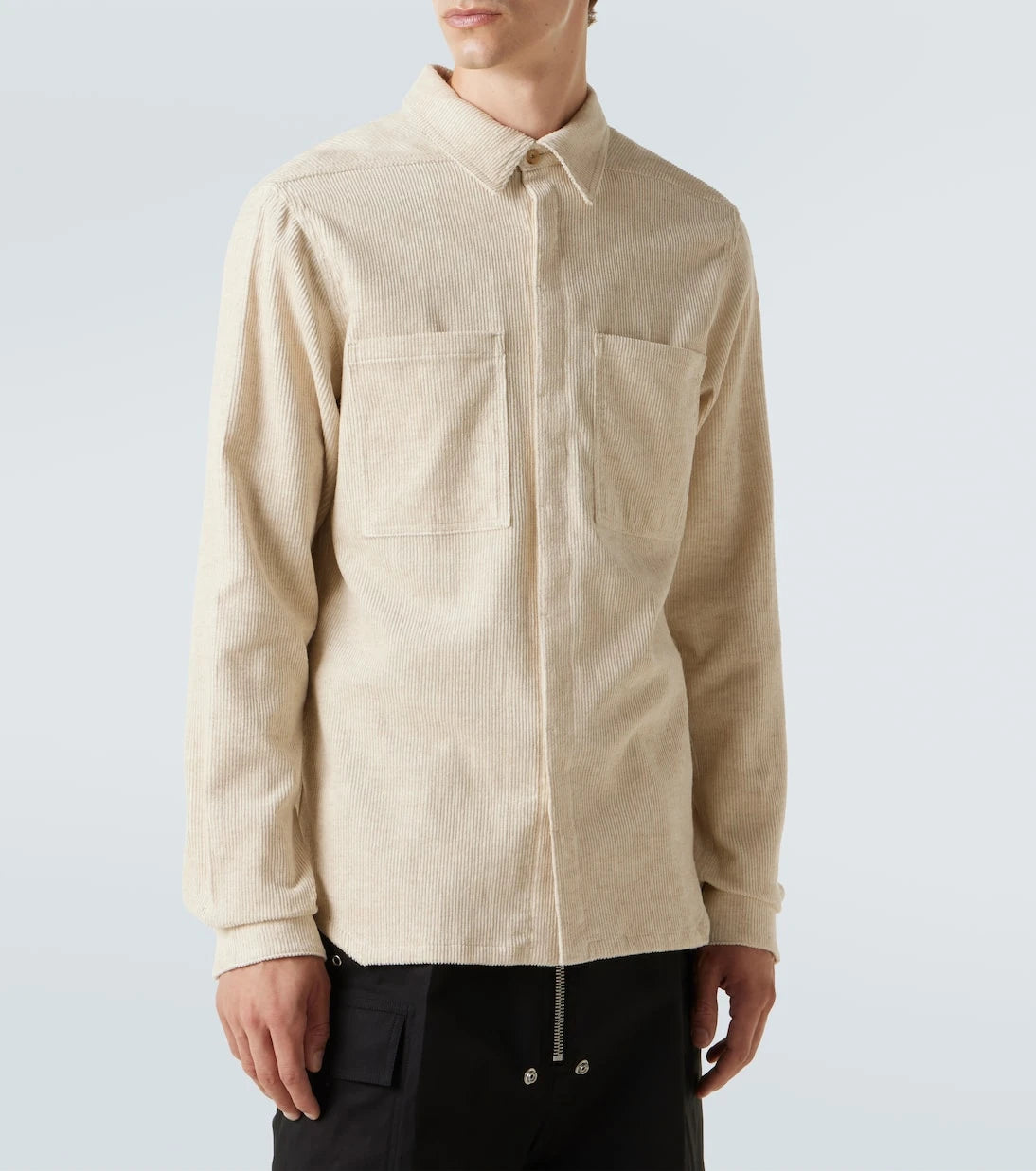 Rick Owens - Cotton and linen corduroy overshirt