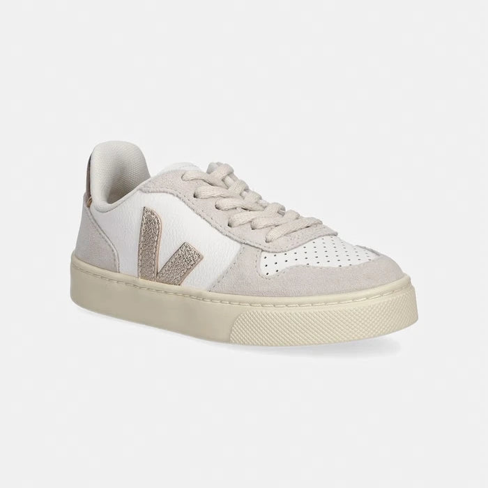 Детски кожени маратонки Veja Small V-10 Laces